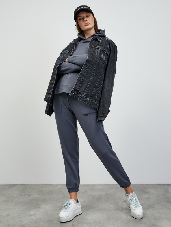 ZOOT.lab Sötétszürke női alap kapucnis pulóver ZOOT.lab Noor