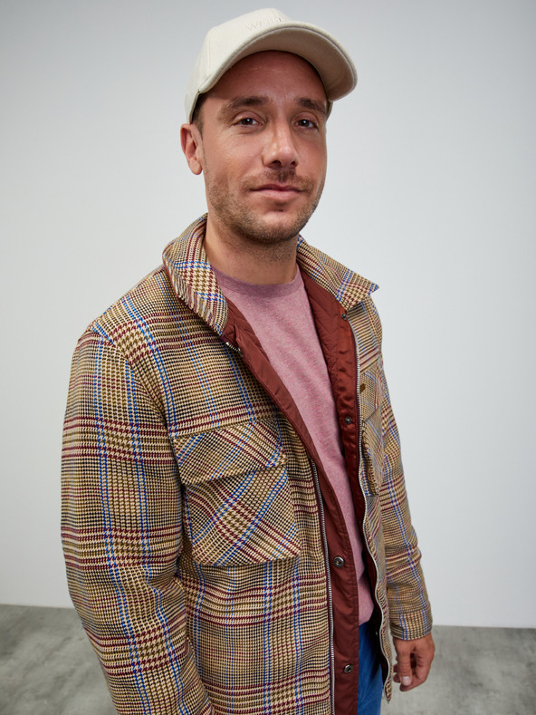 ZOOT.lab Régi rózsaszín férfi szürke alap ing ZOOT.lab Rex