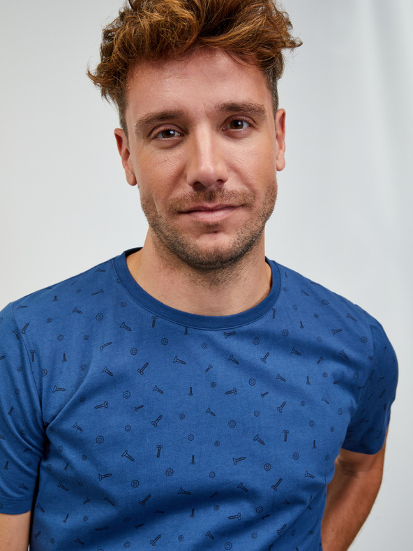 ZOOT.lab Kék férfi ZOOT.lab Rowan mintás férfi póló ZOOT.lab Rowan