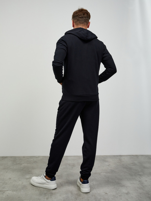 ZOOT.lab Fekete férfi alap férfi kapucnis, cipzáras pulóver ZOOT.lab Ralph