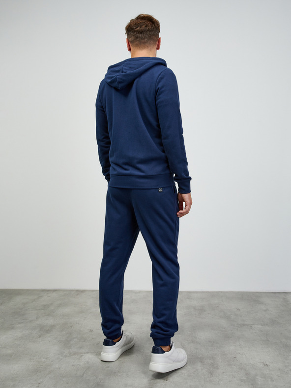 ZOOT.lab Sötétkék férfi alap cipzáras kapucnis pulóver ZOOT.lab Ralph Ralph