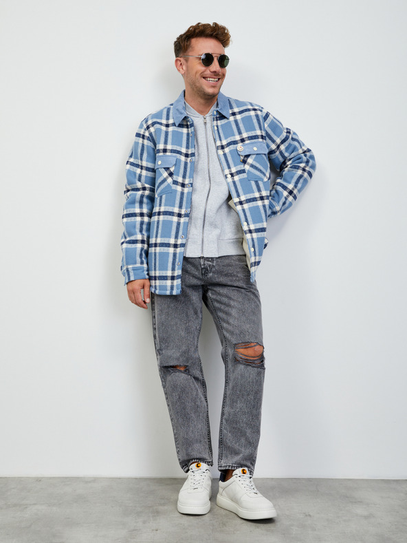 ZOOT.lab Világosszürke férfi alap cipzáras férfi melegítőfelső ZOOT.lab Keanu ZOOT.lab Keanu