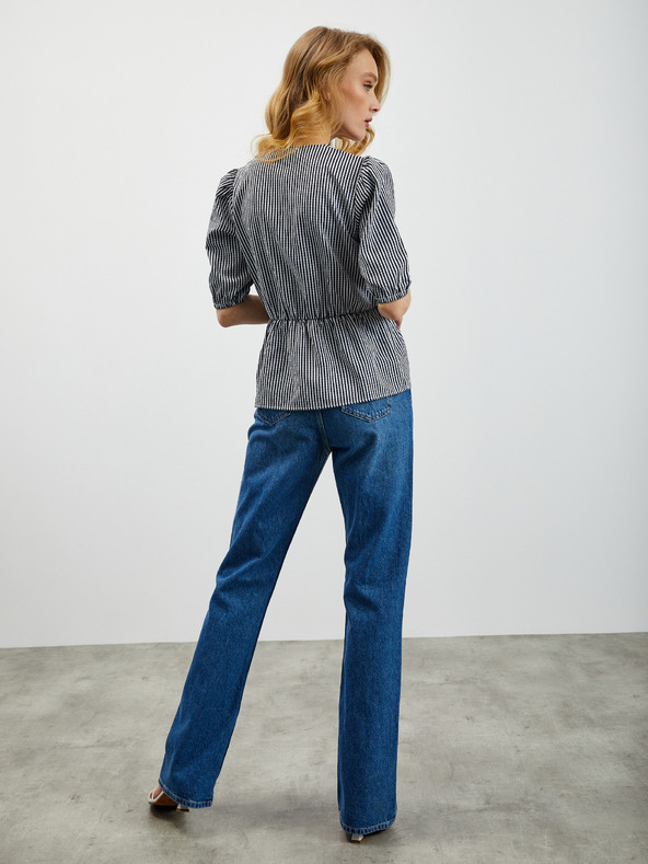 ZOOT.lab Fekete női csíkos blúz ZOOT.lab Oline