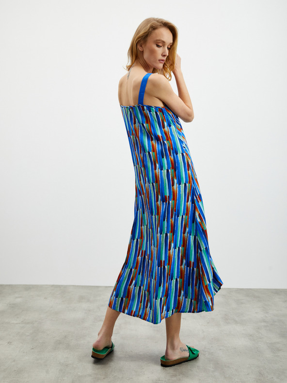 ZOOT.lab Kék női mintás mididressz ZOOT.lab Mari