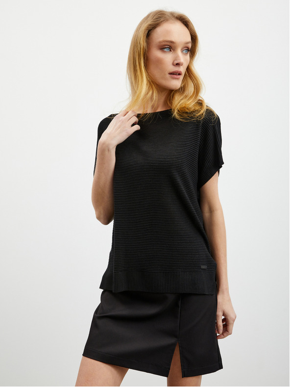 ZOOT.lab Fekete női pulóver mellény vászon ZOOT.lab Danae