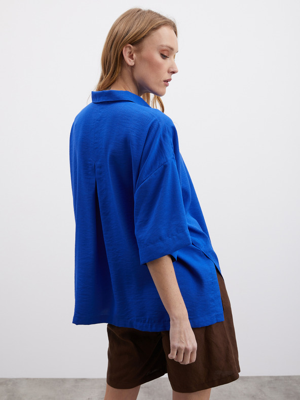 ZOOT.lab Kék női oversize ing ZOOT.lab Rhiannon ZOOT.lab Rhiannon