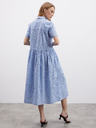 ZOOT.lab Világoskék női mintás póló midi ruha ZOOT.lab Reed