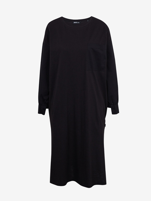 ZOOT.lab Fekete női ruha hasítékkal ZOOT.lab Fjola Fjola