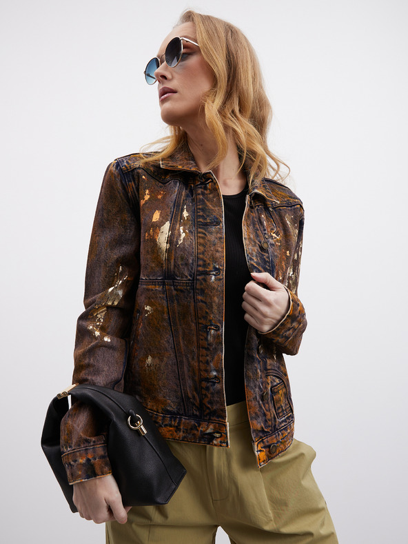 ZOOT.lab Khaki színű női széles szárú nadrág ZOOT.lab Tersita