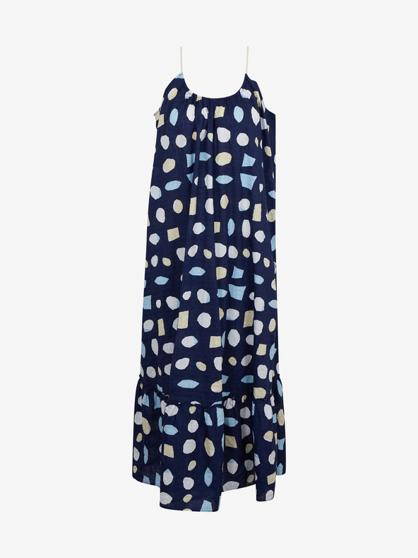 ZOOT.lab Sötétkék női mintás maxiruha fodros ZOOT.lab Grete ZOOT.lab Grete