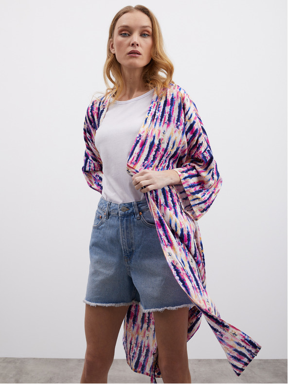 ZOOT.lab Rózsaszín és lila női mintás csavart ruha ZOOT.lab Fifi