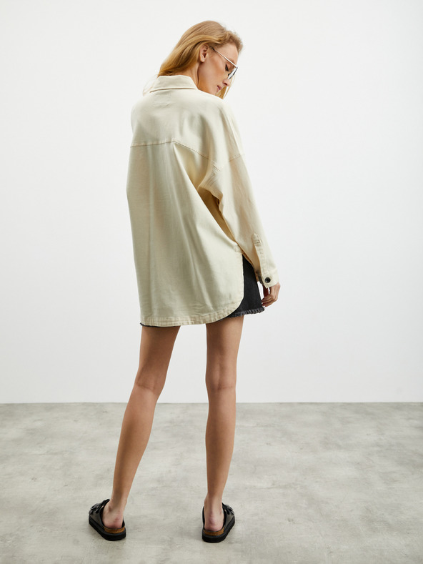 ZOOT.lab Krémszínű női oversize top ZOOT.lab Becca