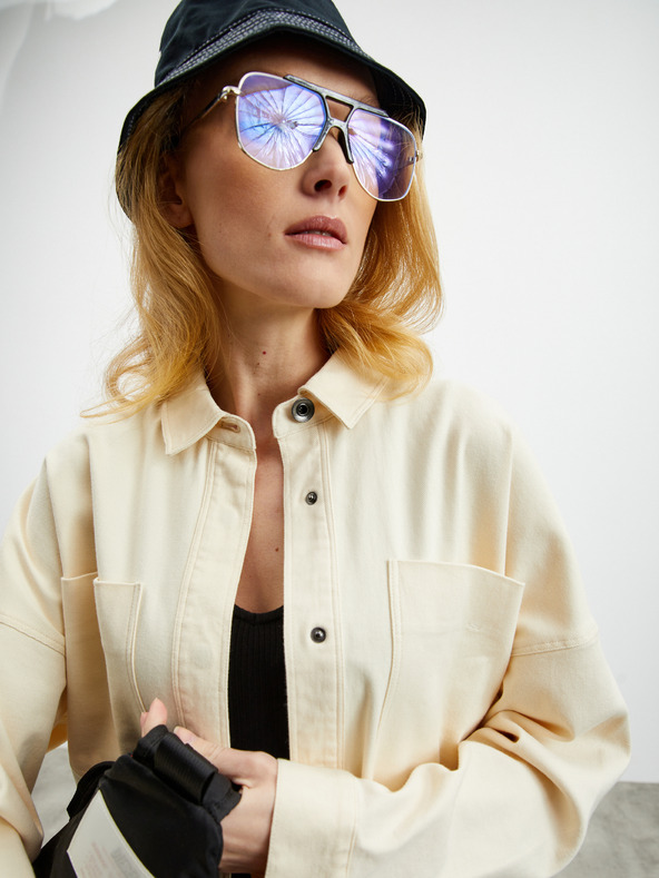 ZOOT.lab Krémszínű női oversize top ZOOT.lab Becca