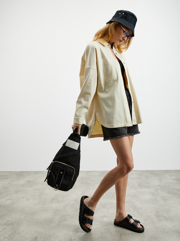 ZOOT.lab Krémszínű női oversize top ZOOT.lab Becca