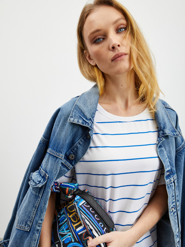 ZOOT.lab Fehér női csíkos póló ZOOT.lab Floss ZOOT.lab női csíkos póló