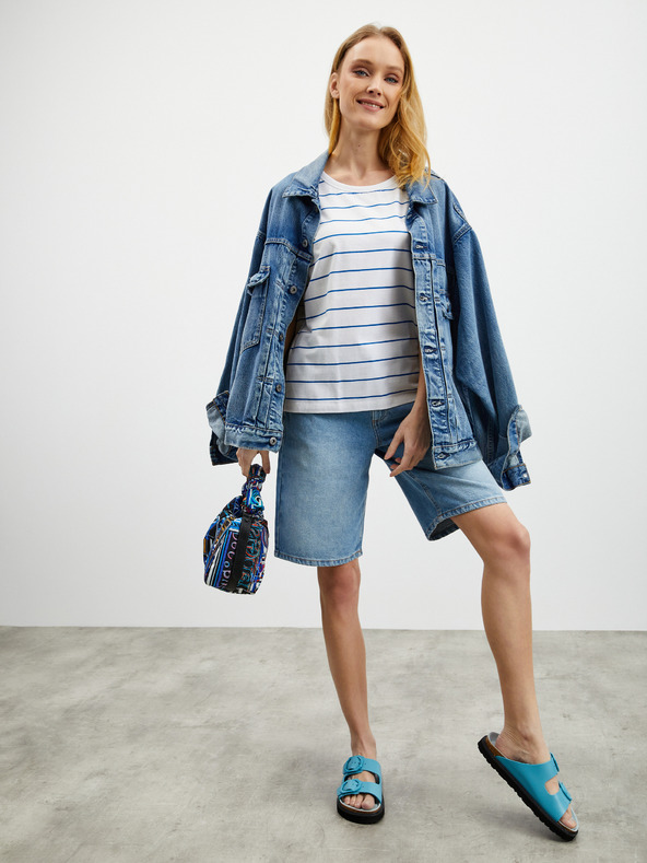 ZOOT.lab Fehér női csíkos póló ZOOT.lab Floss ZOOT.lab női csíkos póló