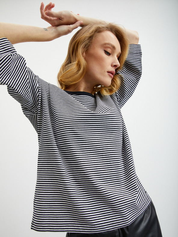 ZOOT.lab Fekete női csíkos póló ZOOT.lab Dolly