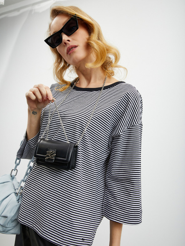 ZOOT.lab Fekete női csíkos póló ZOOT.lab Dolly