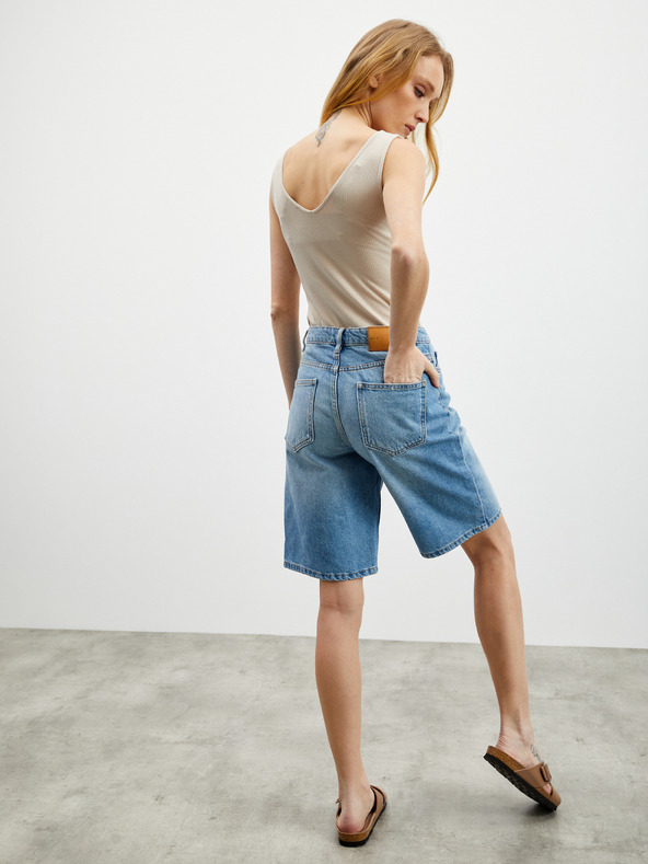 ZOOT.lab Világosbarna női bordázott body ZOOT.lab Olga