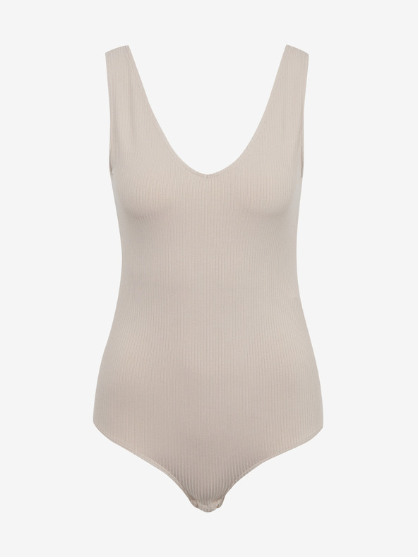 ZOOT.lab Világosbarna női bordázott body ZOOT.lab Olga