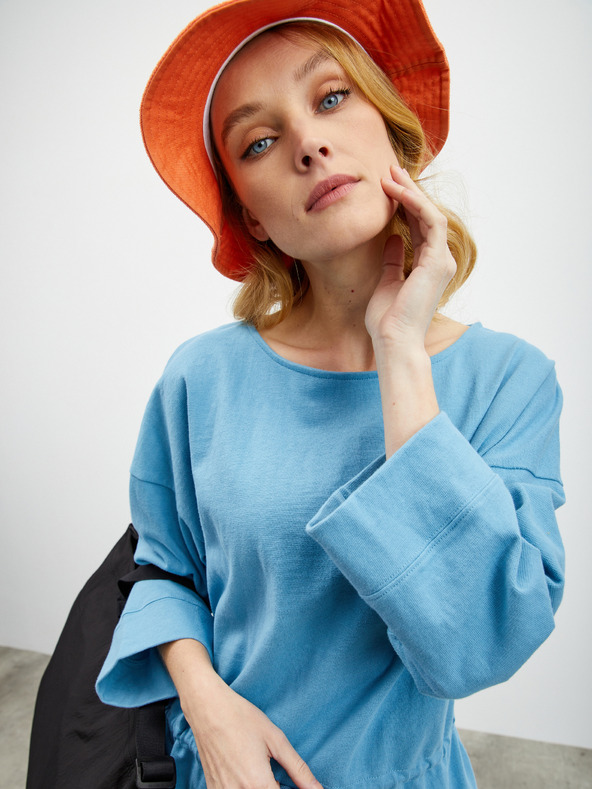 ZOOT.lab Világoskék női túlméretezett pulóver derékszíjjal ZOOT.lab Sash