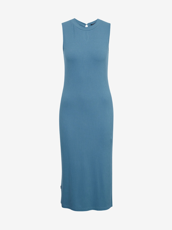 ZOOT.lab Világoskék női bordás ruha résszel ZOOT.lab Delie