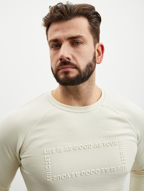 ZOOT.lab Krémszínű férfi ZOOT.lab Harold pulóver ZOOT.lab Harold