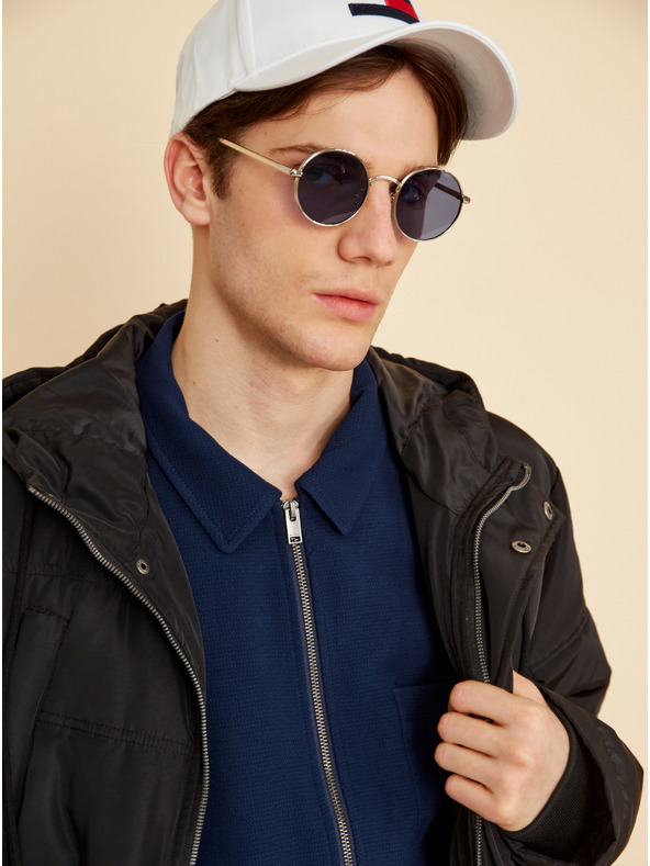 ZOOT.lab Fekete férfi steppelt télikabát ZOOT.lab