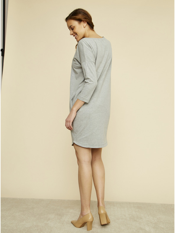 ZOOT.lab ZOOT.lab Serena szürke basic ruha