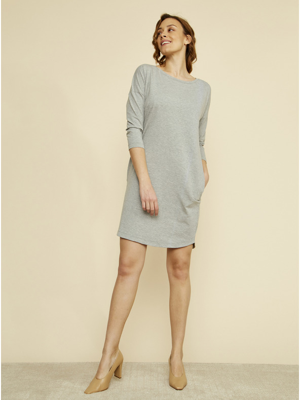 ZOOT.lab ZOOT.lab Serena szürke basic ruha