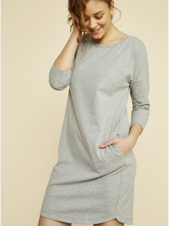 ZOOT.lab ZOOT.lab Serena szürke basic ruha