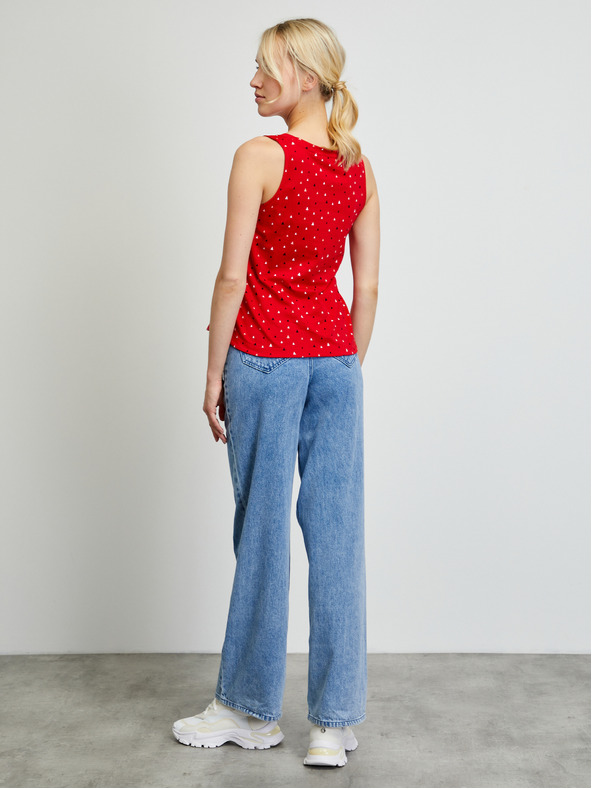 ZOOT.lab Piros női mintás pulóver ZOOT.lab Dagmar