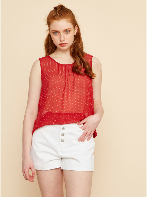 ZOOT.lab Piros pöttyös blúz ZOOT.lab Tina