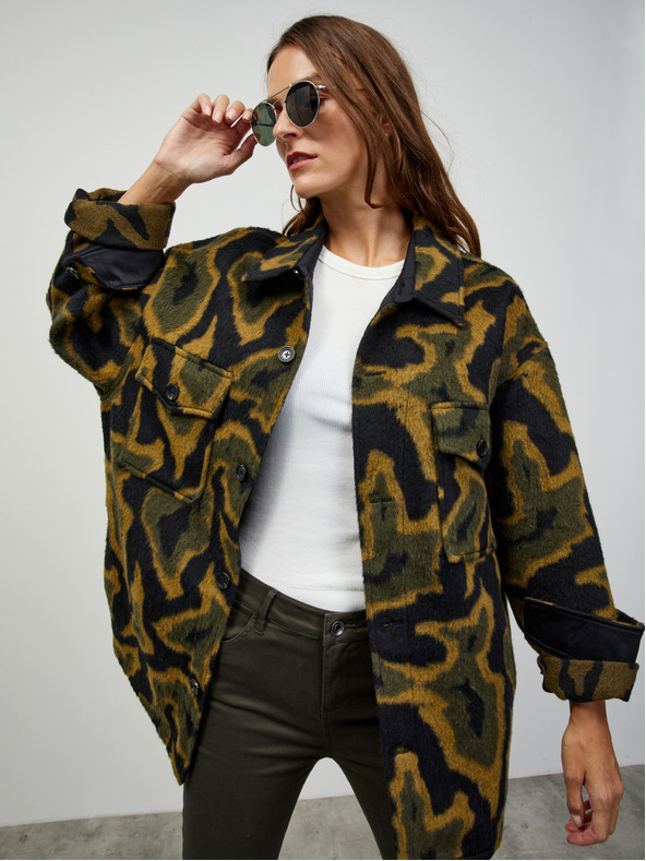 ZOOT.lab Khaki színű női slim fit nadrág ZOOT.lab Anna