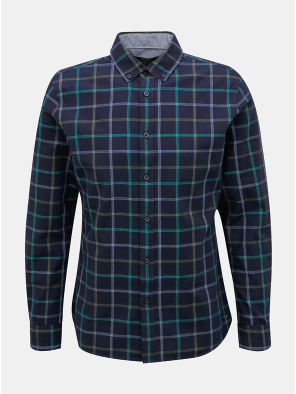 ZOOT.lab Sötétkék férfi kockás ing ZOOT.lab Aiden