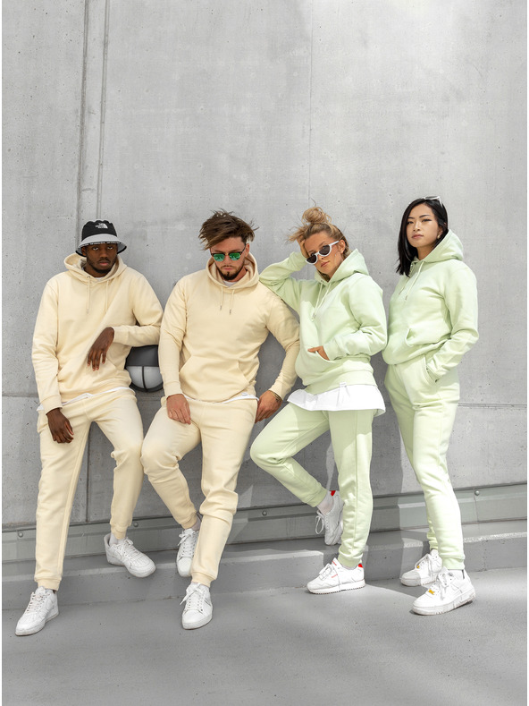 ICOONIC Bézs színű unisex alap melegítőnadrág ICOONIC