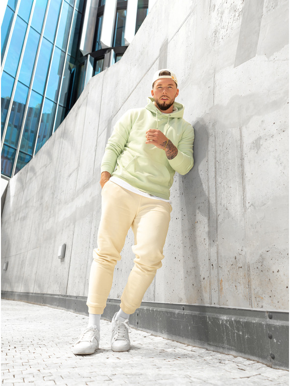 ICOONIC Világoszöld unisex alap kapucnis pulóver ICOONIC