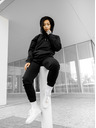 ICOONIC Fekete uniszex alap melegítőnadrág ICOONIC