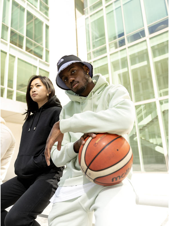 ICOONIC Fekete uniszex alap melegítőnadrág ICOONIC