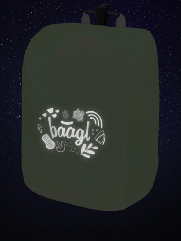 BAAGL  Sárga iskolai aktatáska esőkabát fényvisszaverő Baagl