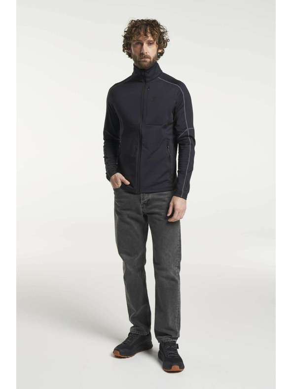 Tenson Férfi Tenson Txlite Full Zip funkcionális kapucnis pulóver M Fekete