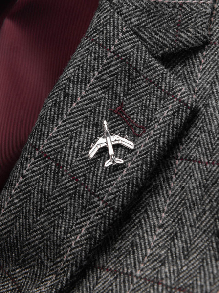 Ombre Clothing Dekoratív fém ruhatű repülőgép ezüst Ombre Ruházat Ombre Ruházat