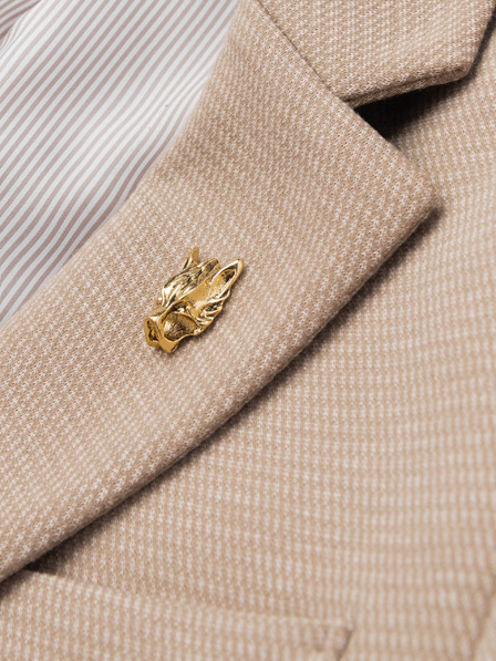 Ombre Clothing Fém dekoratív farkas ruha jelvény arany Ombre ruházat Ombre Clothing