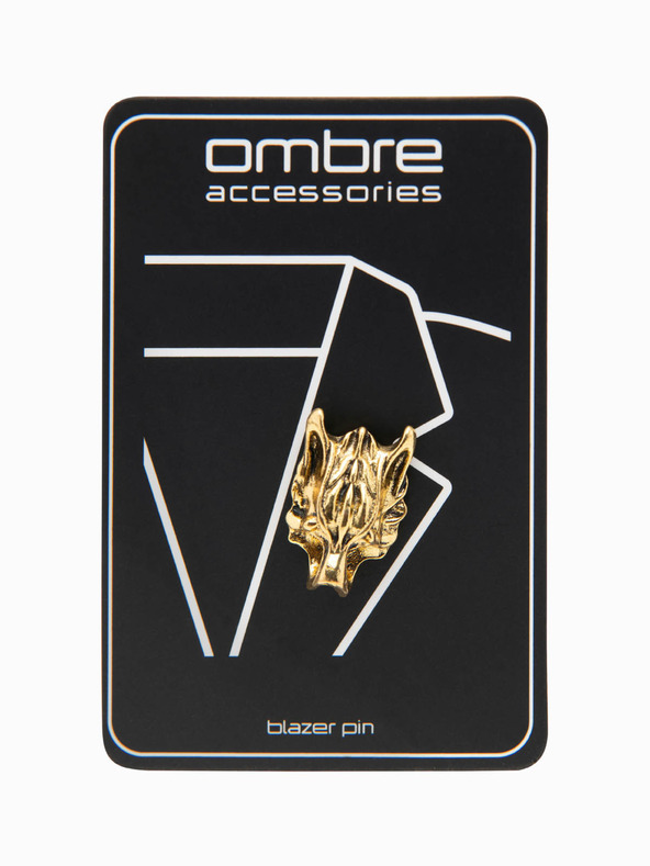 Ombre Clothing Fém dekoratív farkas ruha jelvény arany Ombre ruházat Ombre Clothing