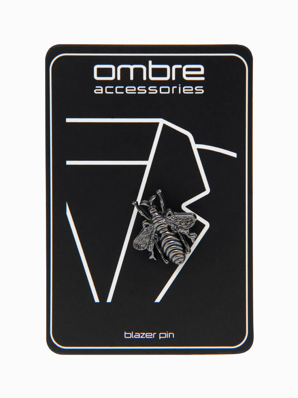 Ombre Clothing Dekoratív fém méh kitűző szürke Ombre Ruházat Ombre Ruházat