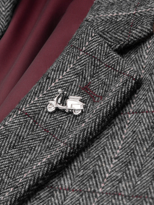 Ombre Clothing Dekoratív fém ruha kitűző ezüst Ombre ruházat