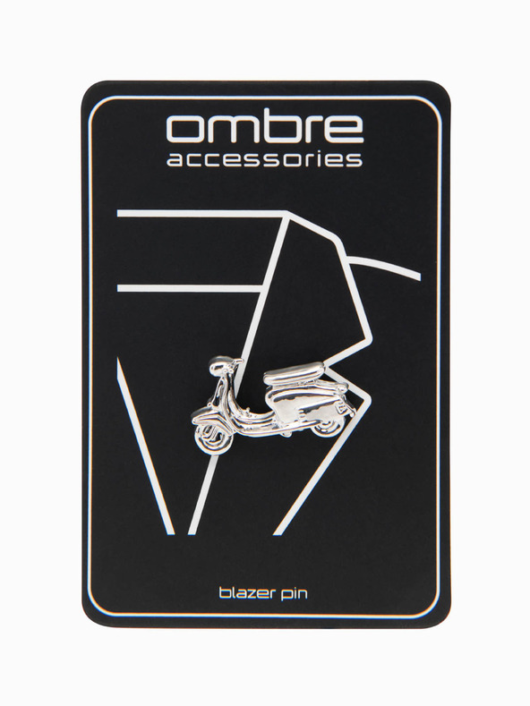 Ombre Clothing Dekoratív fém ruha kitűző ezüst Ombre ruházat