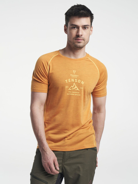 Tenson férfi TENSON Himalaya Wool Tee M sötét narancssárga