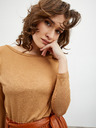 ZOOT.lab Bézs női laza basic póló háromnegyedes ujjakkal ZOOT.lab Leticia