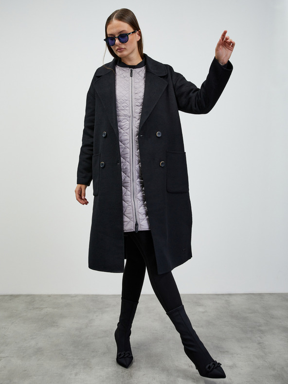 ZOOT.lab Szürke női steppelt hosszabb kabát ZOOT.lab Patty